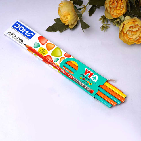 Personalised Doms  Extra Dark Pencil For Kids